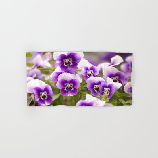 Wonderful Pansies Hand & Bath Towel