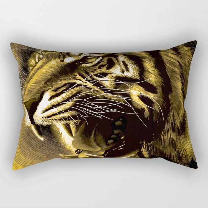 Tiger inside Rectangular Pillow