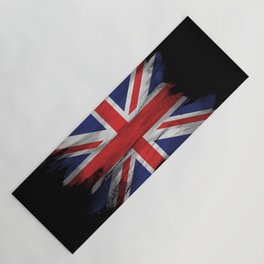 United Kingdom flag brush stroke, national flag Yoga Mat