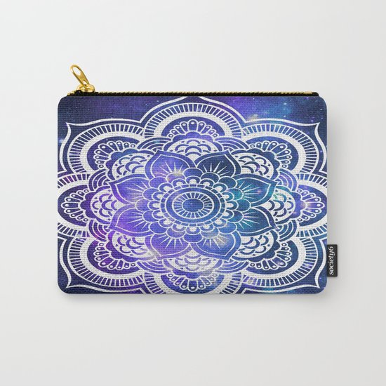 Mandala: Violet & Teal Galaxy Carry-All Pouch