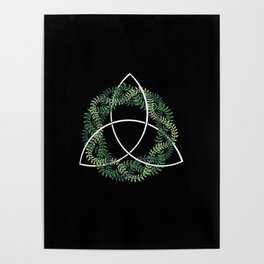 Trinity Knot Fern Poster