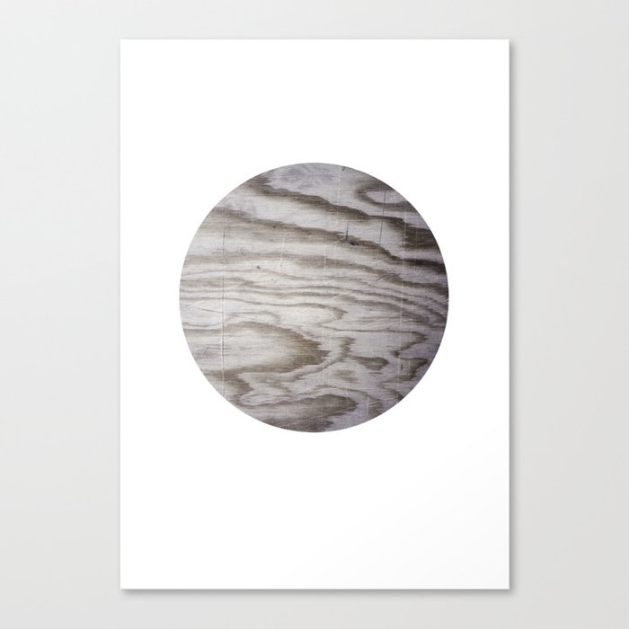 Planet Wood Canvas Print