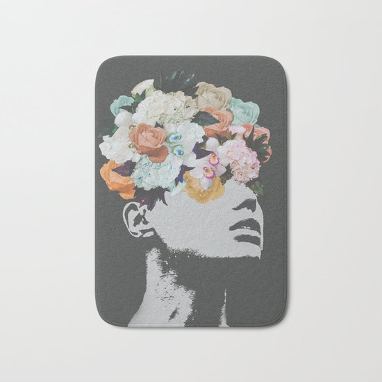 Flowers on the Mind Bath Mat