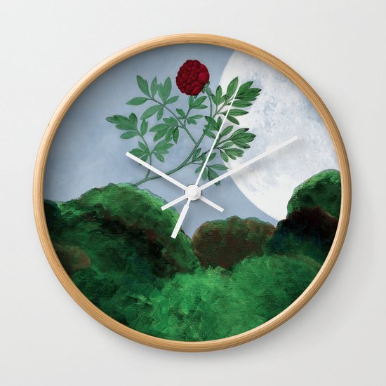 By the Light of the Moon Wall Clock