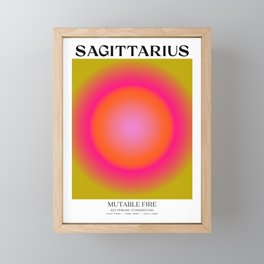 Sagittarius Gradient Print Framed Mini Art Print