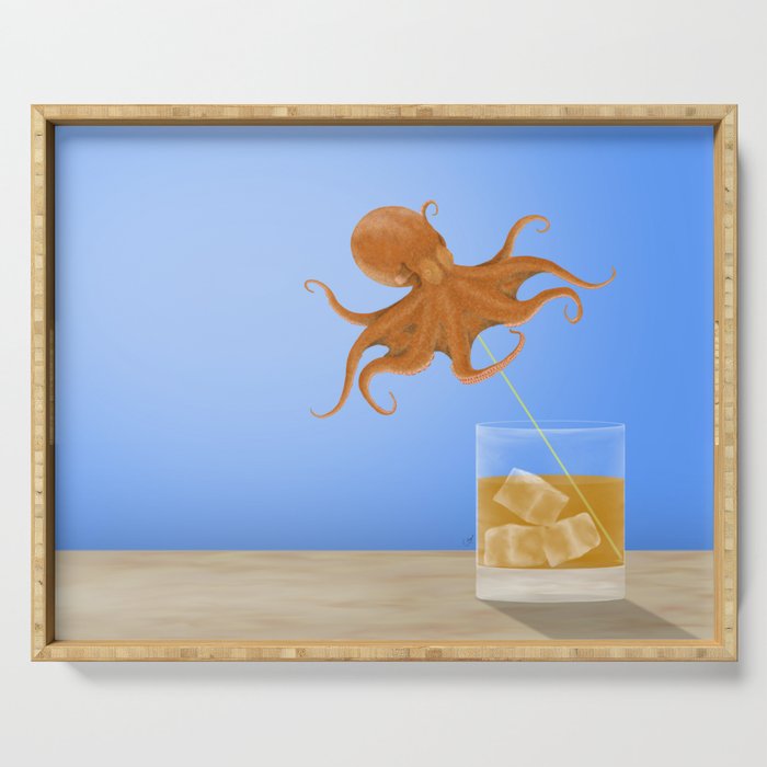 Octopus Cocktail Serving Tray