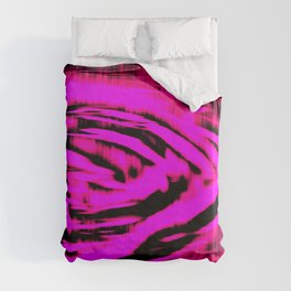 Electric Water - Neon Pink Duvet Cover
