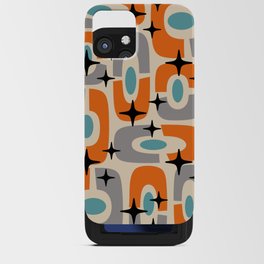 Colorful Mid Century Modern Cosmic Abstract 372 iPhone Card Case