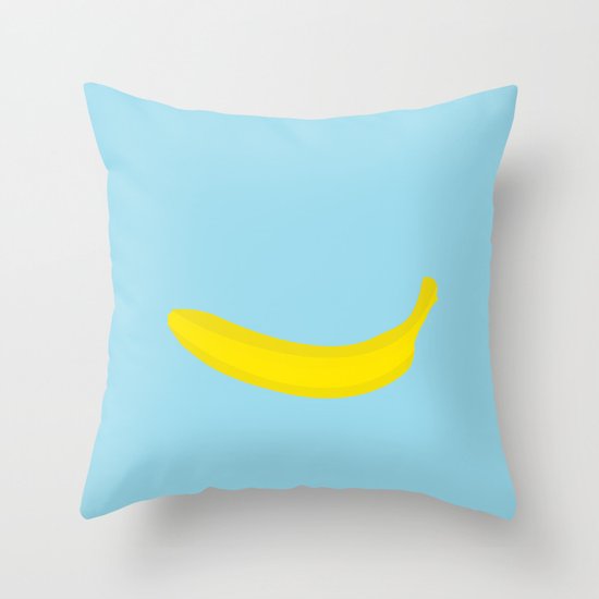 Banana print Throw Pillow