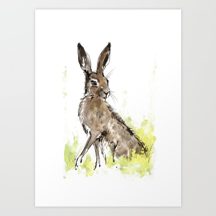 Hare Art Print