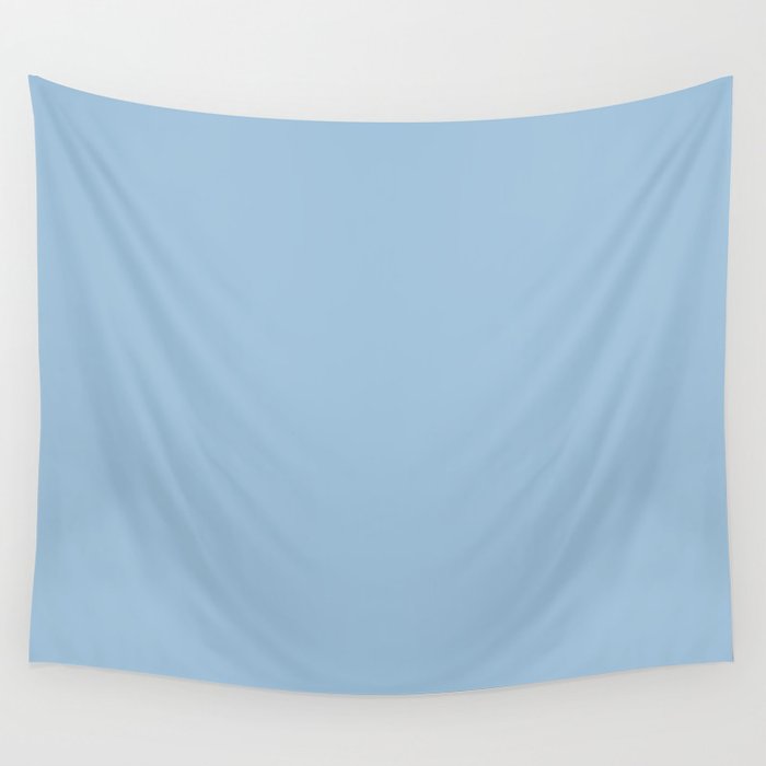 Light Blue Solid Color Pairs Pantone Summer Song 14-4316 TCX Wall Tapestry