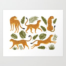 Leopard pattern Art Print
