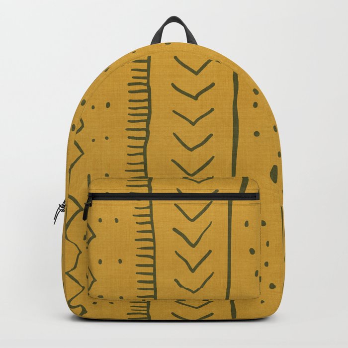 Moroccan Stripe in Mustard Yellow Backpack by House of HaHa Society6