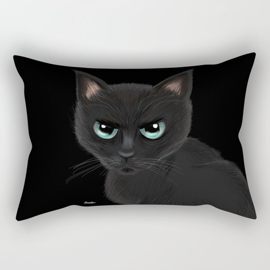 Angry cat Rectangular Pillow