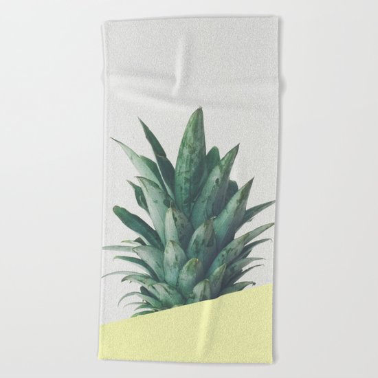 Pineapple Dip III Beach Towel