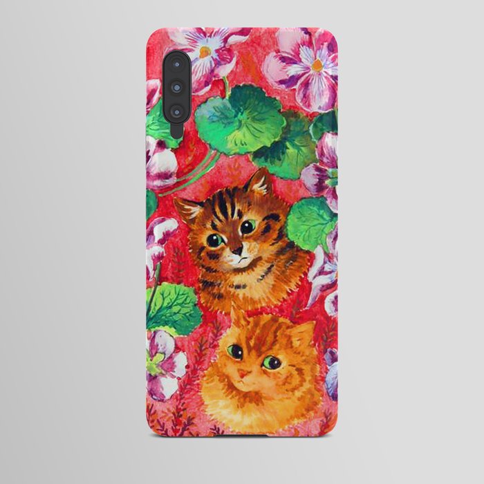 Pansies and Tabby by Louis Wain iPhone Wallet Case by beautiful for you