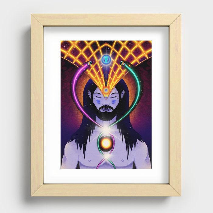 Crystal Consciousness Recessed Framed Print