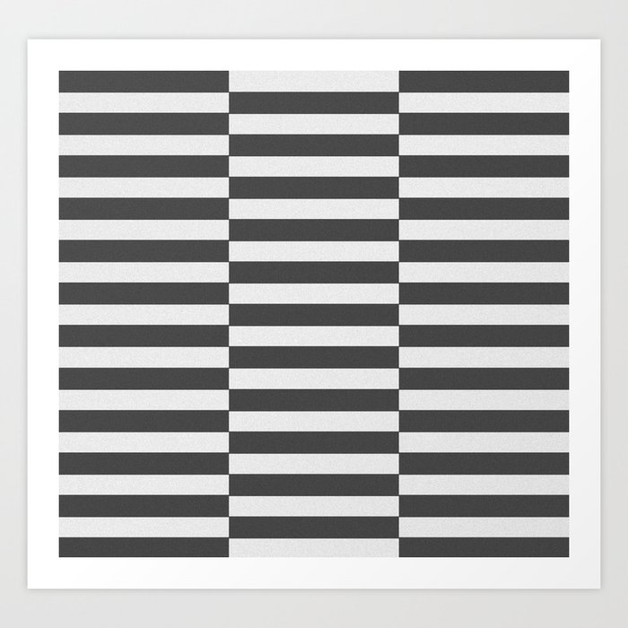 Mid Century Modern Stripes Art Print