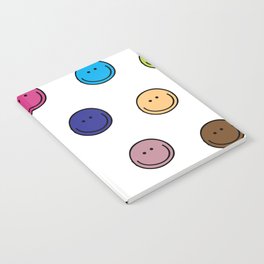 Rainbow color smiley faces Notebook
