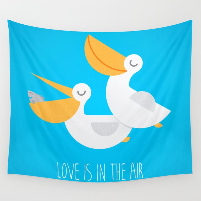 Love is in the Air Wall Tapestry