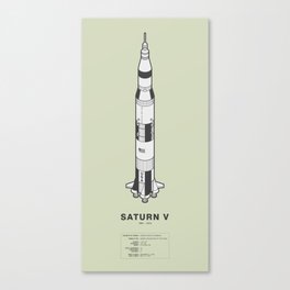 Space Rocket – Saturn V Canvas Print