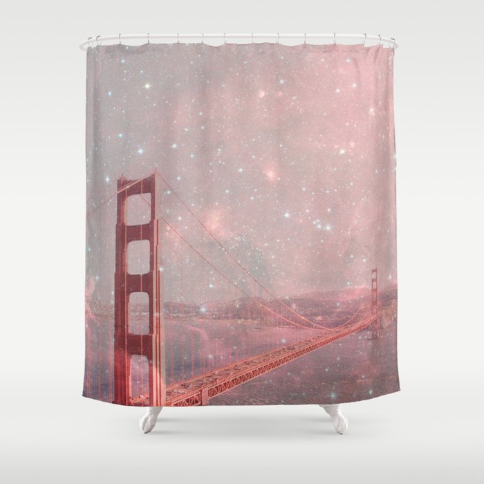 Stardust Covering San Francisco Shower Curtain By Beegreen Society6