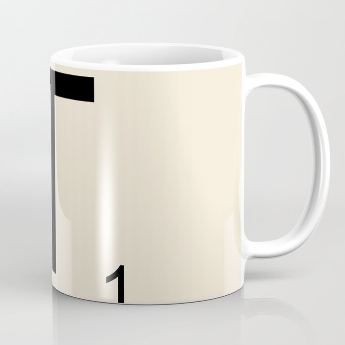 Scrabble Lettre T Letter Coffee Mug