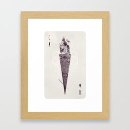 Queen of Spades Framed Art Print