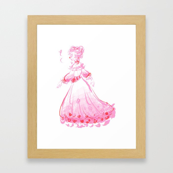 Lady in Pink Framed Art Print