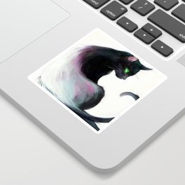 Two colored Cat  Sticker