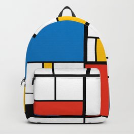 Mondrian De Stijl Modern Art Backpack