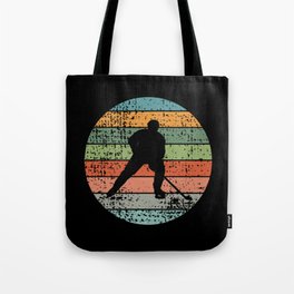 Ice Hockey Retro Tote Bag