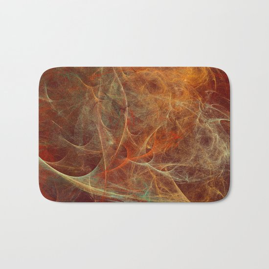 Abstract texture in autumn tones Bath Mat