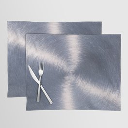 Silver Metallic Stainless Steel Pattern Placemat