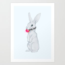 The Gag Rabbit Art Print