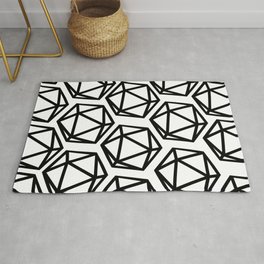 D20 Pattern Large Area & Throw Rug