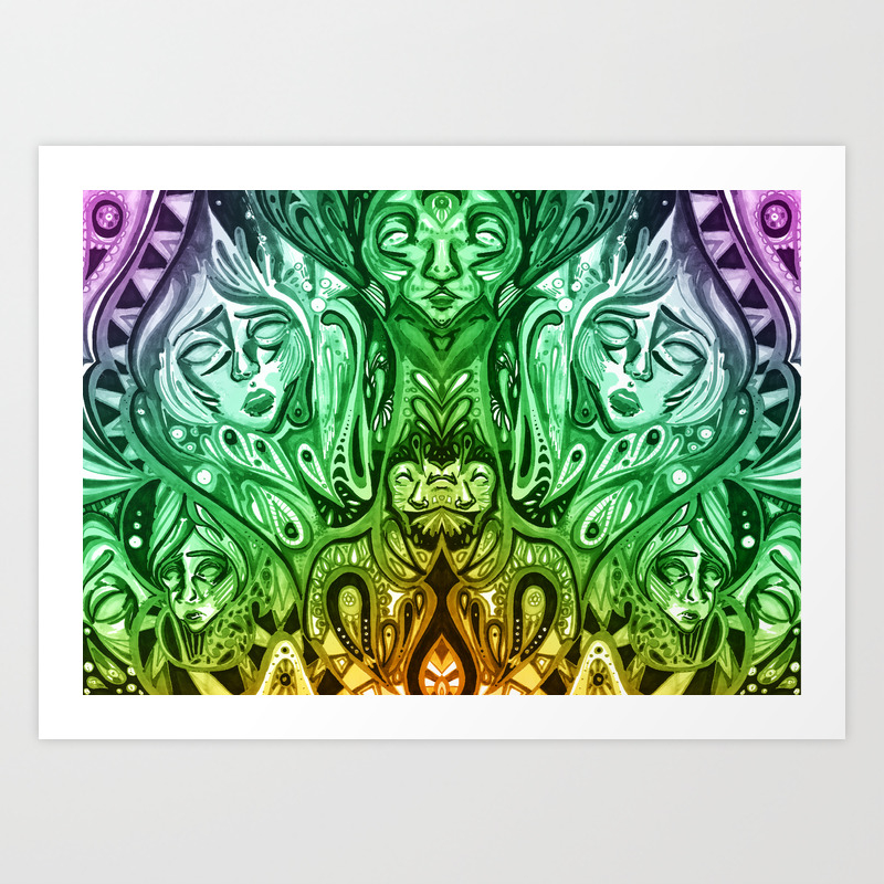 Ayahuasca Art Print By Kaleidoscopicillustration Society6