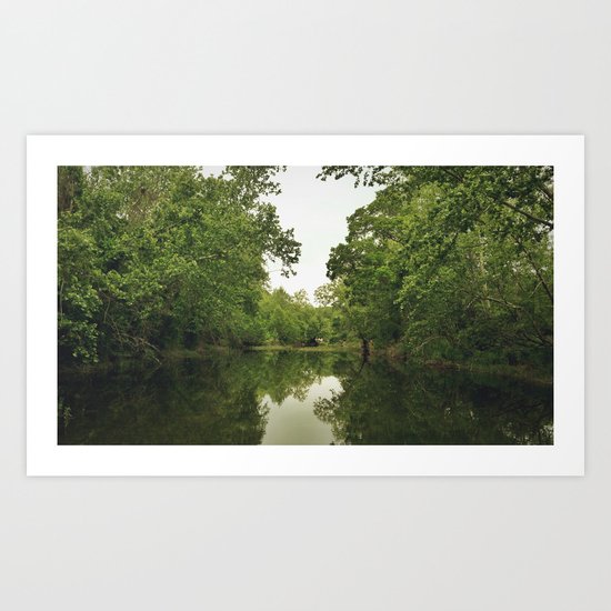 GREENBELT WATER Art Print
