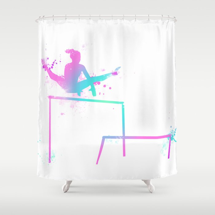 Gymnast - Bars Shower Curtain