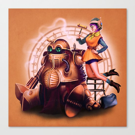 Lucca and Robo Canvas Print