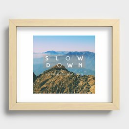 Great heights Recessed Framed Print