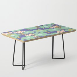 Retro flower pattern – Pantone of the year Coffee Table