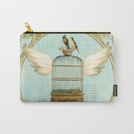 Flying Bird Cage Carry-All Pouch