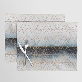 Winter Blue Geo Placemat