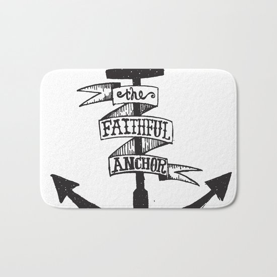 The Faithful Anchor Bath Mat