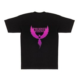 PHOENIX RISING purple with heart center T Shirt