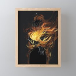 Burning desire. Framed Mini Art Print