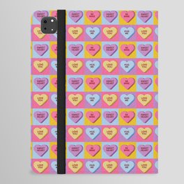 Nice Candy Heart Valentines iPad Folio Case