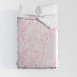 Pink Marble Look Duvet Cover