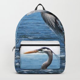 Great Blue Heron on the Pacific Coast in Costa Rica Backpack